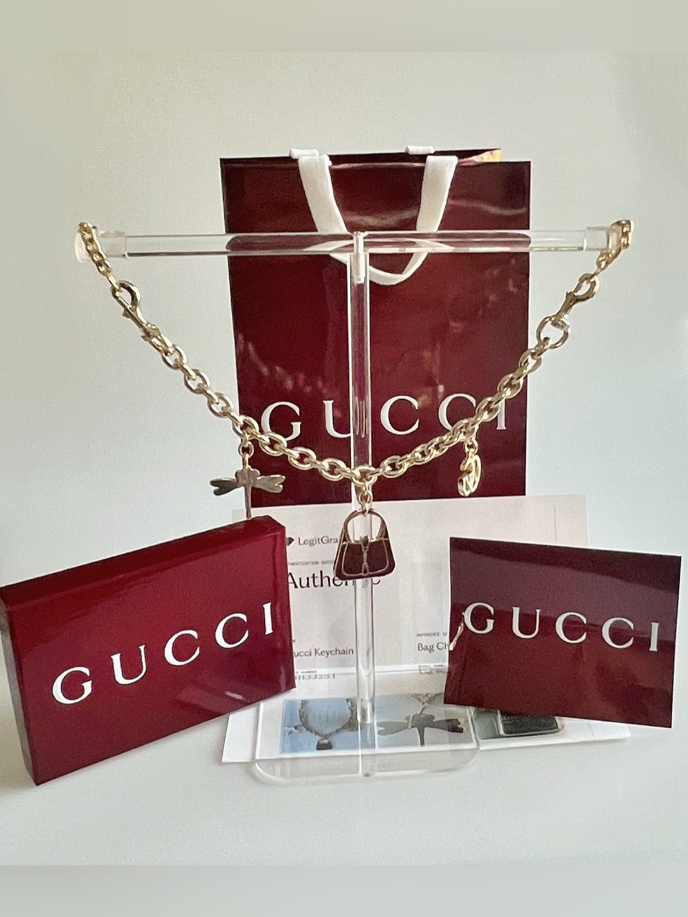 Gucci bag chain charm Pre-Fall 2025 collection NIB comes with COA - Picture 4 of 13